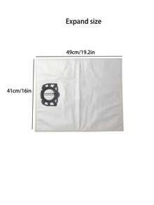 1pc/5pcs/10pcs Replacement Vacuum Dust Bags For Karcher WD4 Vacuum Cleaner, Accessories Filter Bag Spare Parts - White - View 3
