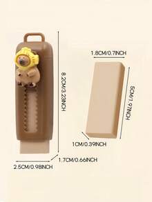 1/4pcs Capybara Retractable Erasers Set, Cartoon Design 4B Eraser Cute Rubber Push-Pull Eraser, For Drawing & Exams Students Back To School Office Supplies Stationery - Multicolor - View 3