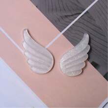 2 件套可爱翅膀 DIY 鞋饰、鞋饰、木屐凉鞋 DIY 配件