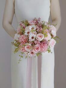 1 pièce/3 pièces Fleurs artificielles Fausses roses Bouquet de fleurs en soie Marguerite Pissenlit Fleurs en vrac pour la décoration de mariage maison fête Table Centres de table, Décoration d'automne