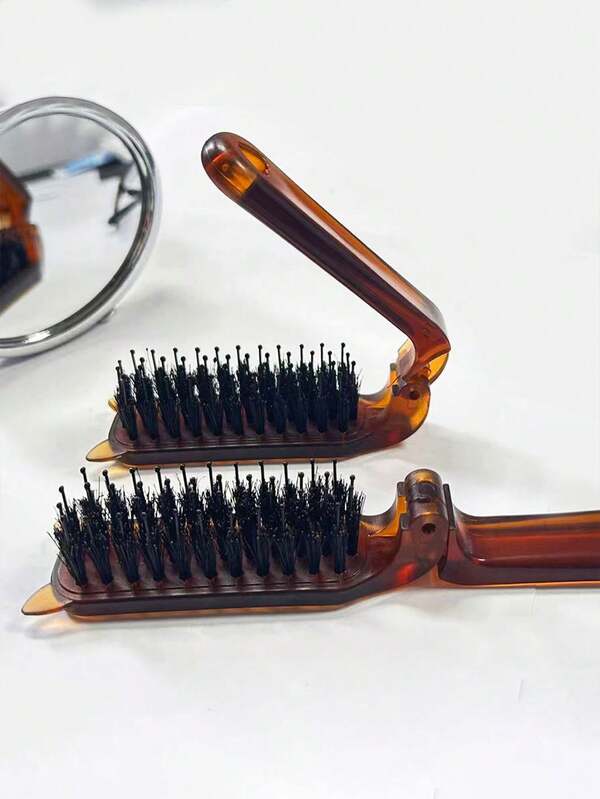 1 Peça Pente Dobrável, Uso Molhado e Seco, Compacto e Portátil para Viagem, Adequado para Cabelos Lisos e Cacheados, Mini Pente Prático