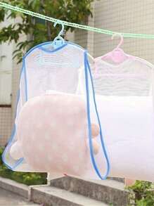 2pcs Multi-Color Hollow Pillow Drying Net Bag, Home Cleaning Pillow Core Drying Bag, Laundry Cleaning And Drying Supplies, Breathable And Easy To Dry, Use With Hangers, Suitable For Pillows, Lumbar Cushions, Cushions