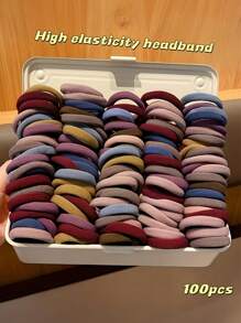 200 pièces/set Élastiques à cheveux mats roses doux, accessoires roses mignons répondant à divers besoins de coiffure pour les filles et les femmes, élastique et durable pour les occasions quotidiennes, sportives ou décontractées, élastiques à cheveux, accessoires pour cheveux