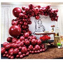 125 pezzi Kit per arco di palloncini rossi, decorazioni di palloncini fai da te per matrimoni, feste di compleanno, celebrazioni di anniversario, decorazioni per interni, feste di vacanza, raduni familiari, feste a tema, decorazioni per ballo