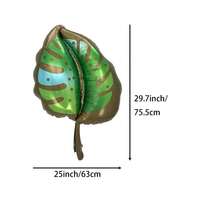 6 sztuk Palm Leaf Tropical Balloon, Summer Hawaii Foil Balloon Decor na imprezę, urodziny, hawajską plażę, imprezę przy basenie
