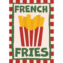 1幅/3幅墙面艺术海报,可选画框,现代复古风格,意大利面、咖啡、浓缩咖啡主题帆布画,适用于办公室、厨房、家居装饰 - 彩色 - 查看 45