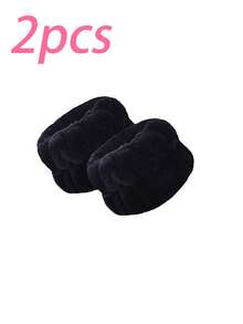 3pcs/Set Upgraded Thick Sponge Spa Headband And Wristband Set For Women, Suitable For Washing Face, Makeup, Skincare, SPA Use, Fluffy Sponge Headband And Wristband, Also Suitable As Birthday, Holiday, Date Gift For Family, Friends, Partners (3/2/1pc Available)