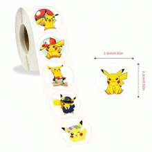 bandai 500pcs Sticker Set - Cute Waterproof Vinyl Stickers Including Eevee, Charizard And More , Great For Laptops, Water Bottles, Phones, DIY Crafts, Scrapbooking, Collecting And Gifts