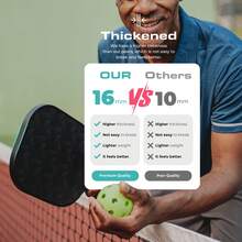 Racket Custom Name Or Team Name White Letters Stripes Passion 16mm Kimchi Ball Paddle Fiberglass Surface High Grit And Rotating One-Piece Infinity Sports Racket Gift - Multicolor - View 8