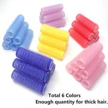 18 PIEZAS Rizadores de cabello sin calor, rizadores de cabello profesionales para salón, herramientas para peinados rizados DIY, peine de cola de rata para mujeres con cabello corto y medio (2 cm x 6 cm), esenciales para volver a la escuela, viajes y vacaciones, accesorios para el cabello para mujeres
