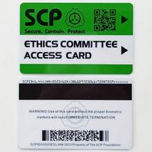 1pc Id Keycard With Scp Foundation Logo, Special Containment Procedures, Access Grade Card For Cosplay, Christmas, Hallo School Supplies, Back To School - Multicolor - View 16