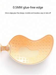 2 paia di reggiseni adesivi, reggiseni push-up, reggiseni invisibili senza spalline, reggiseni appiccicosi traspiranti e delicati sulla pelle per le donne, reggiseni riutilizzabili senza schienale per reggiseni e accessori per reggiseni (versione in tessuto migliorata)