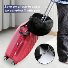 1 pezzo di cuscino da viaggio imbottibile per bagagli extra, con dimensioni del collo regolabili, imbottito con vestiti senza costi aggiuntivi per il bagaglio, accessorio essenziale con morbida fodera in velluto senza riempitivo
