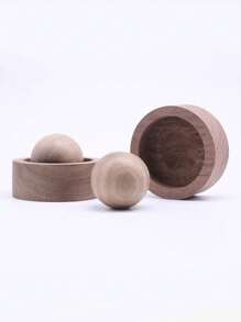 1pc Black Walnut & Beechwood Aroma Wood Diffuser, Suitable For Car, Bedroom, Living Room. Portable Essential Oil Diffuser, Wood Room Fragrance Gift