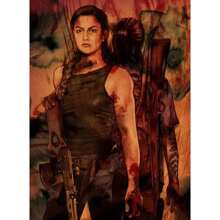 1 pièce/3 pièces Affiche murale Art optionnel Cadre Série américaine de drame "The Last of Us" Saison 2 Jeu zombie populaire "The Last Survivor" Collection d'affiches vedette Impression HD sur canevas de style vintage. Décoration de maison, chambre à coucher, bar fond