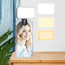 Luce di riempimento LED ricaricabile per selfie del telefono, illuminazione per videoconferenze al computer, lampada portatile mini, regalo, lampade, luce, LED, luce notturna, luce LED, luci fatate, buon compleanno, luci per la stanza, forniture per la decorazione della stanza da letto, articoli per la decorazione della casa, luci LED, luce LED, luci notturne