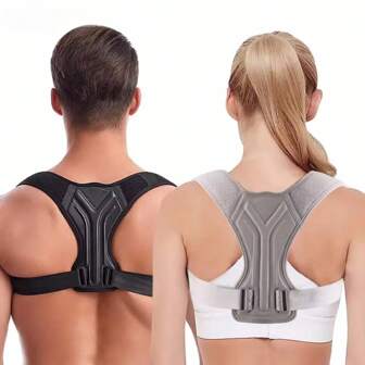 Unisex Adjustable Posture Corrector Back Brace Support, Suitable For 88-176lb
