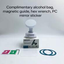 Double-Sided Vacuum Magnetic Phone Holder, Can Be Folded 360 Degrees For Portability, Fully Functional Suction Lazy Phone Holder, Circular Design, One-Handed Operation, Very Suitable For Holiday Gifts[It Is Recommended To Attach It To Smooth-Surfaced Objects, As The Adhesion Will Be More Secure.]