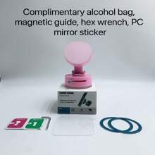Double-Sided Vacuum Magnetic Phone Holder, Can Be Folded 360 Degrees For Portability, Fully Functional Suction Lazy Phone Holder, Circular Design, One-Handed Operation, Very Suitable For Holiday Gifts[It Is Recommended To Attach It To Smooth-Surfaced Objects, As The Adhesion Will Be More Secure.]