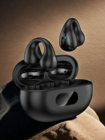 NEW SENYANG New Senyang True Wireless Clip-On Sport Headset Music Comfortable Earbuds TWS HIFI Dolby Bass 9D Stereo HD Calling Earphones For Android Compatible With Iphone Cellphone Gaming Earpieces Smart Headphones