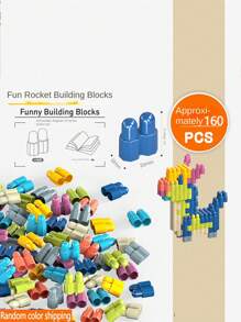 Giocattolo di costruzione per bambini, mini mattoncini da costruzione, giocattolo interattivo genitore-figlio, giocattolo educativo per bambini, sviluppa abilità manuali, regalo di compleanno, regalo di vacanza, regalo di Ognissanti, regalo di Natale (colore casuale, la misurazione manuale potrebbe avere leggere deviazioni)