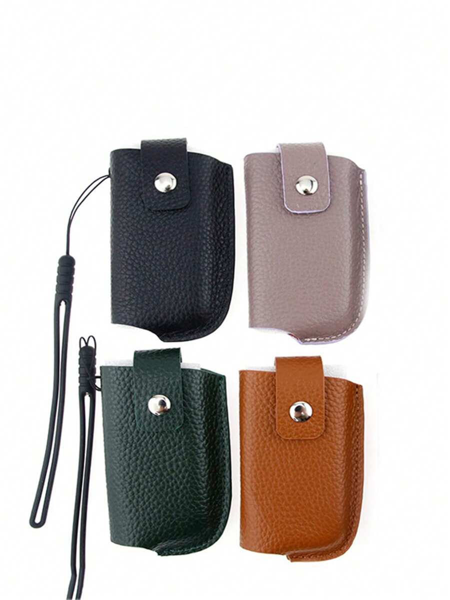 1pc Genuine Leather Protective Case Suitable For Ploom X Advanced ,Smoking Accessories - Solid Color - View 1