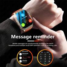 LIGE Smart Watch 600 MAh Large-Capacity Battery, Multiple Sports Modes, Waterproof, Multiple Watch Wallpaper Switching, Heart Rate, Blood Pressure, Sleep Monitoring, Fashionable Smart Watch For Men And Women