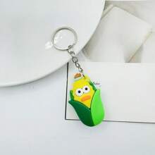 1pc Simulated Three-Dimensional Vegetable Corn Keychain, Couple Dolls, Pumpkin Key Chain, Bag Hanging Accessories, Carrot And Garlic Car Accessories Bag Charm School Cartoon Cute Goth Y2k
