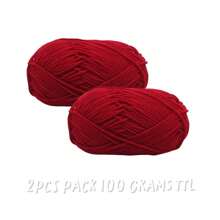 2Pcs 5-Ply Cotton Yarn Suitable For DIY Knitting Bags, Scarves, Hats, Sweaters, Home Textiles, Weight 100g