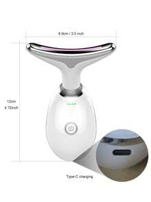 LED Micro-Current Massager Handset Firming Wrinkle Removal Device For Neck Face Skin Care Tightens And Lifts