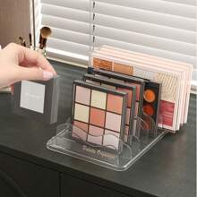 1 Stück neue Wellendesign Lidschatten Palette Aufbewahrungsregal, transparenter Acryl Make-up Rouge Puder Kompakt Halter, Lidschatten Organizer Box als Aufbewahrungsorganizer Geschenk Hochzeit Einschulung