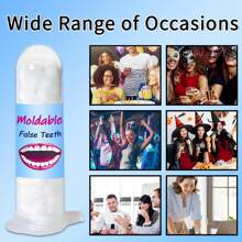Dental Temporary Tooth Filling For Missing Broken Tooth Moldable Fake Teeth(10ml) Halloween