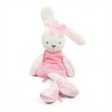 Baby Gift Cute Short Plush Children's Toy Doll Ballet Skirt Pink Rabbit - 粉色 - 查看 1