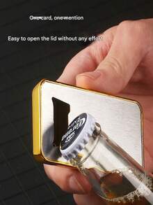 Luxurious Golden/Silver Bottle Opener, Perfect Beer Companion, Adds A Sense Of Ceremony, Interesting Decoration And Accessories, Practical And Beautiful, Is A Fun Little Gift For Housewarming And Parties(How To Use, Please Watch The Video) - Multicolor - View 6