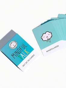 50 件/圣诞节装饰一套正念谈话纸牌游戏充满智能纸牌游戏适合家庭聚会复活节万圣节感恩节礼物，成人派对游戏适合万圣节/圣诞节/感恩节