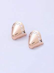 2pcs Metal Shoe Toe Protector, Anti-Kick Wear-Resistant Decorative Shoe Tip Clip-On (Without Glue) For Modifying High Heels, Pointed Toe & Wedge Shoes