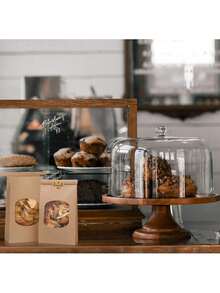 10/30/50 chiếc, Túi đựng bánh mì có cửa sổ màu nâu, túi khóa buộc bằng thiếc, túi giấy Kraft đựng bánh quy, cà phê, không có nhãn dán - Nhiều màu - Xem 4