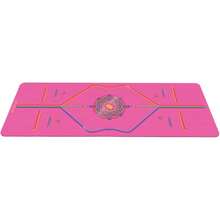 Yoga Mat – Patented Alignment System, Warrior-Like Grip, Non-Slip, And , Ultra-Lightweight, Sweat Resistant, Long, Wide And Thick - Grateful Pink - View 2