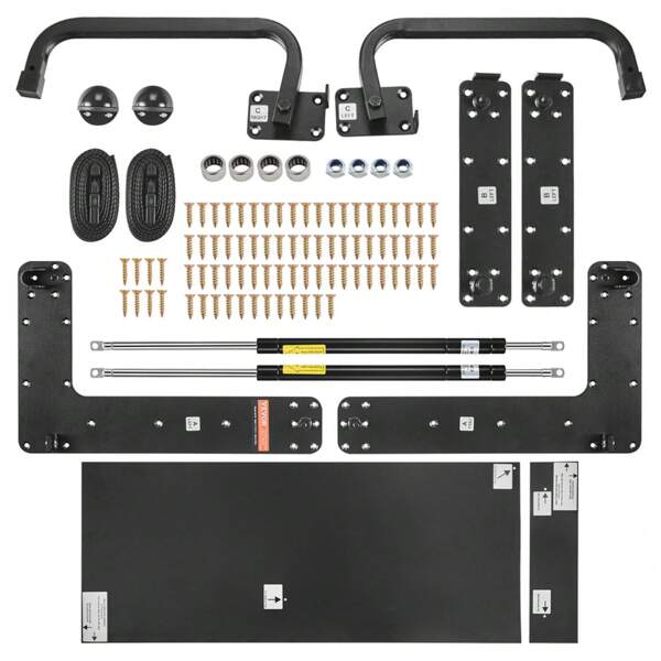 VEVOR Murphy Bed Kit Full Deluxe Wall Bed Mechanical Hardware Kit Folding