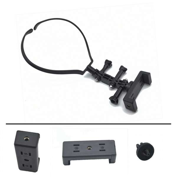 Universal Neck Hanging Bracket, Multiple Combination Methods, Can Be DIY Assembled According To Needs. The Bracket Can Be Used To Hold Mobile Phones Or Sports Cameras, Suitable For First Person Perspective Shooting, And Can Also Be Used For Outdoor Fishing Live Broadcasts And Other Purposes