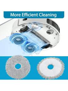 Robot Parts Mops For Dreame L10s Ultra/ L10 Ultra/ L20 Ultra/X30 UltraX40 Ultra/L10s Ultra/L40 Ultra/L30 Ultra And X10+ Robot Vacuum Cleaner, Mop Pads, Mop Cloths, Spare Parts Kit