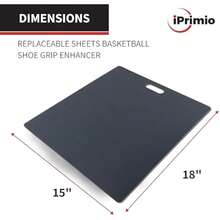 Basketball Sticky Mat 15 X 18 Traction Mat With 30 Replaceable Sticky Sheets Sticky Pad For Basketball Shoe Grip Non Slip Rubber Backing Suitable For Training And Games - White - View 4