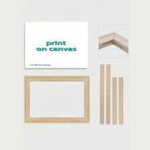 1 Pièce/Set Affiche murale d'art de canevas de peinture mural de décoration murale d'art de mur d'art de peinture de chambre à coucher d'option de cadre mignonne de bande dessinée d'Emoticon
