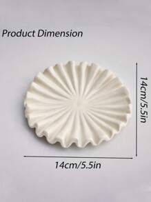 1pc Nordic Style Ceramic Wave Trinket Dish, Ins Style Ceramic Home Decor, Bedroom Decor, Holiday Gift, Birthday Blessing, For Boyfriend Or Girlfriend For Women Storage Organizer Travel Essentials Gift