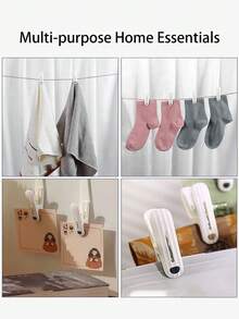 24PCS Non-Marking Clip Drying Rack, Windproof Fixed Clothes Drying Socks, Sheets, Home Essential Goodies, Used To Say Good-Looking, , Do Not Leave Traces Grip Strong,Non-Marking Clip Drying Rack, Windproof Fixed Clothes Drying Socks, Sheets, Home Essential Goodies, Used To Say Good-Looking, , Do Not Leave Traces Grip Strong - Multicolor - View 3