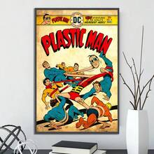 WB 1PC Unframed Batman Self Adhesive Poster Movie Wallpaper Figures Home Decor Painting Wall Art DC Classic Covers Room Decor Kids Gift - Multicolor - View 5