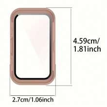 PC Schutzhülle + Bildschirmschutz kompatibel mit Huawei Band 9/8, Schutzhülle mit gehärtetem Glas Displayschutz & PC Bumper Cover Zubehör, für Herren und Damen