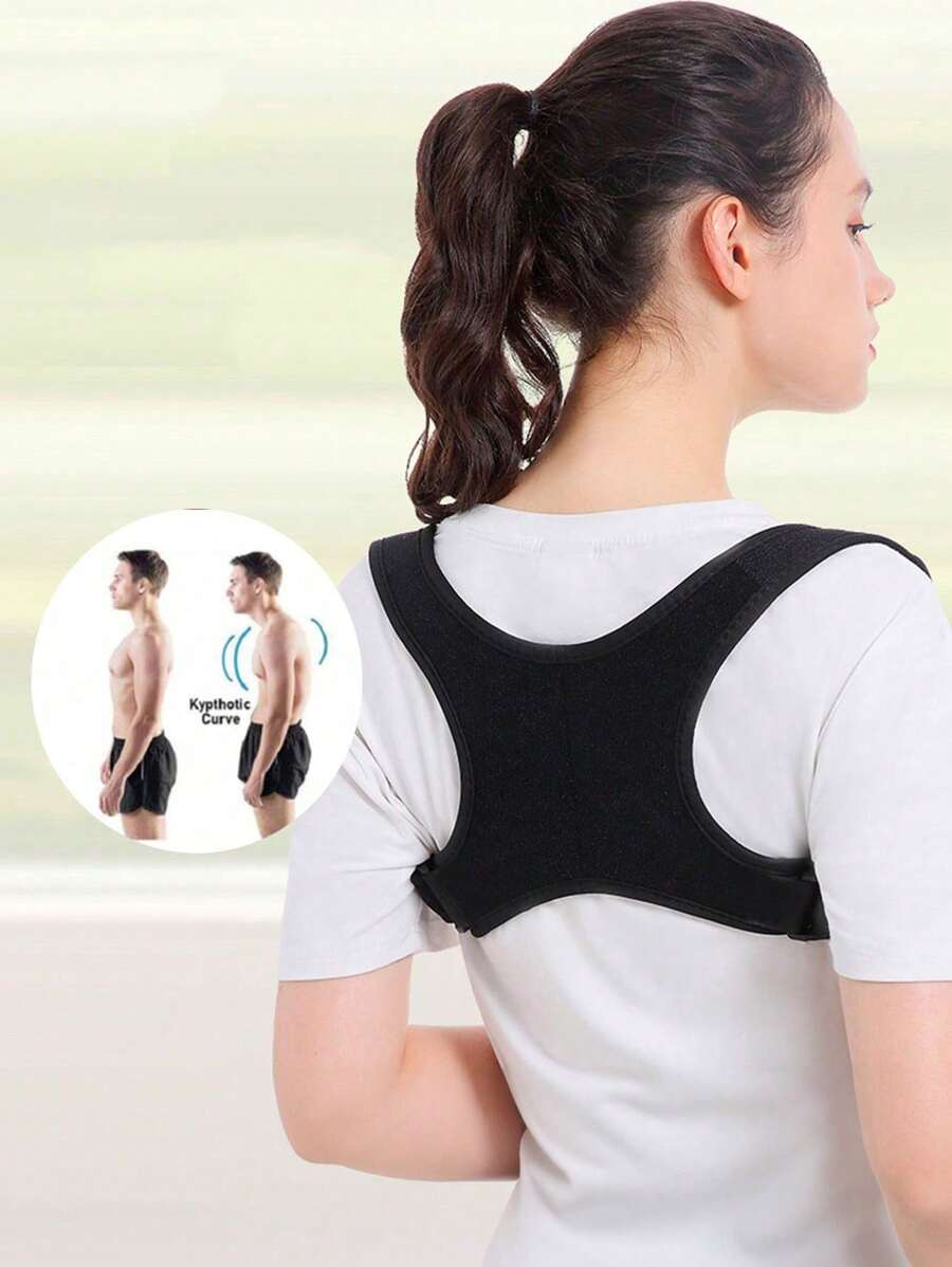 1pc Adjustable Shoulder Back Support Strap Belt S