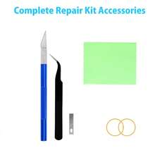 Tapa trasera de cristal de repuesto compatible con 12 de 6.1 pulgadas para todos los operadores, con juego de herramientas de reparación - Multicolor 12 - Ver 11