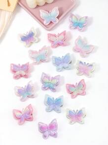 Set de 886 piezas de accesorios para el cabello coloridos para niñas que incluye pasadores con mariposas brillantes, pinzas laterales con estrellas lindas y pasadores de pelo variados, ideal para el verano